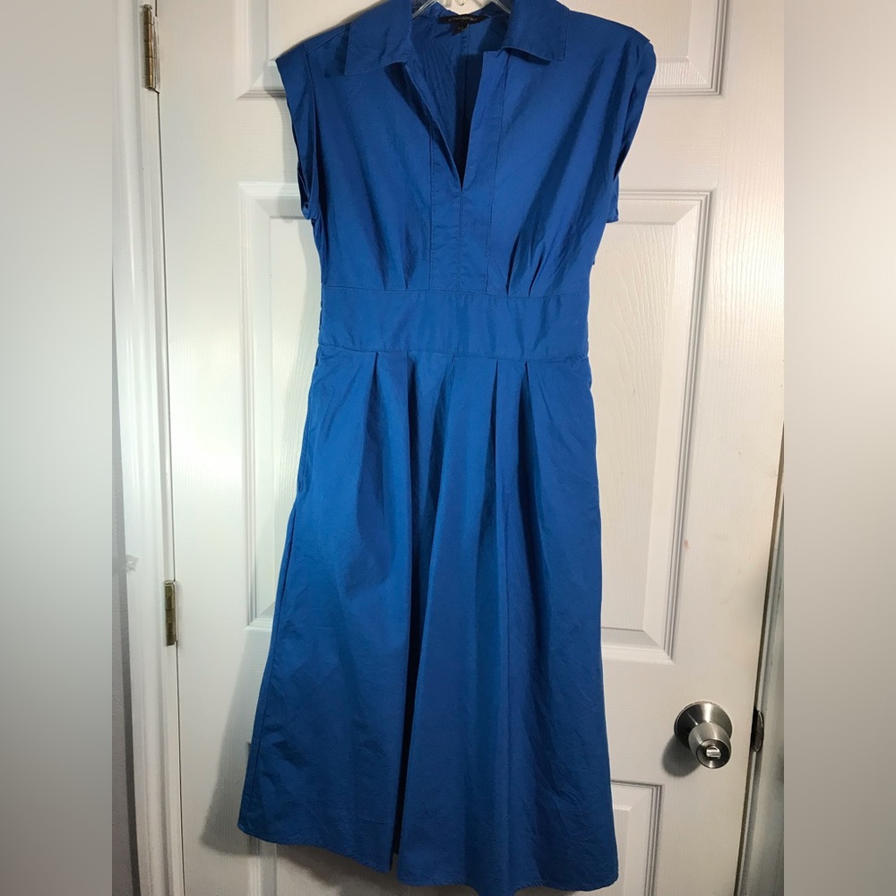 Banana Republic Chic Blue Tiered Dress 0P
